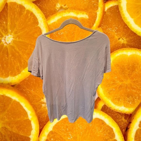 ELLE Pink Shirt with Green Design Size Medium - Picture 4 of 4